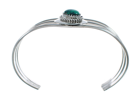 Native American Turquoise Sterling Silver Tear Drop Navajo Cuff Bracelet NX11626